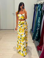 Completo limoni top e gonna
