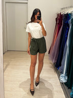 Shorts leggero con cintura