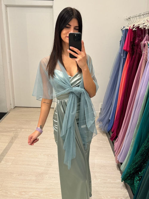 Coprispalle scialle tulle brilli