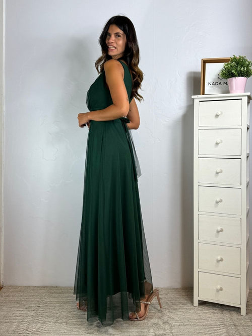 Abito Giulia cerimonia tulle smanicato