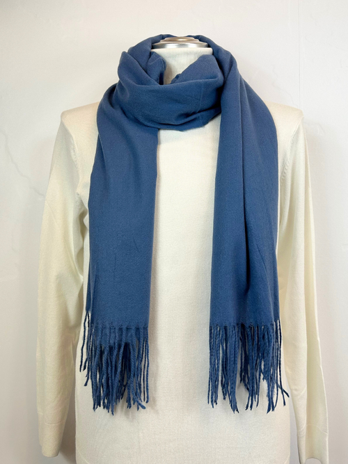 Sciarpa basic con frange