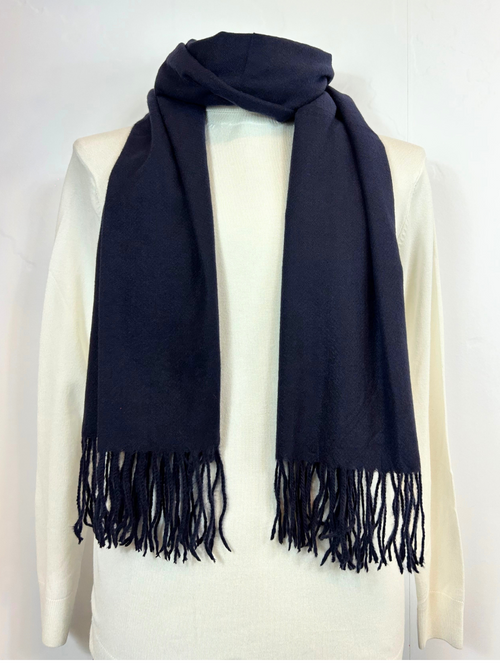 Sciarpa basic con frange