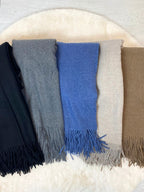 Sciarpa cashmere con frange