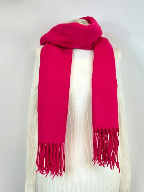 Sciarpa basic con frange