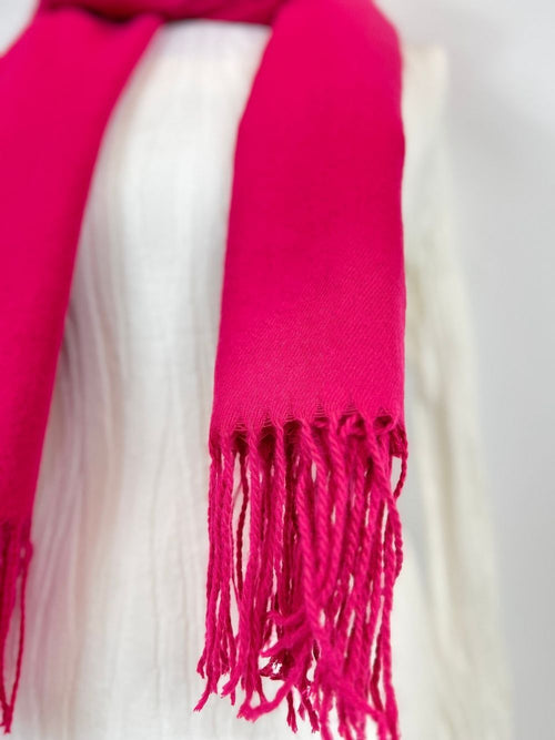 Sciarpa basic con frange