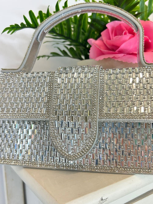Borsa piccola strass e fibbia