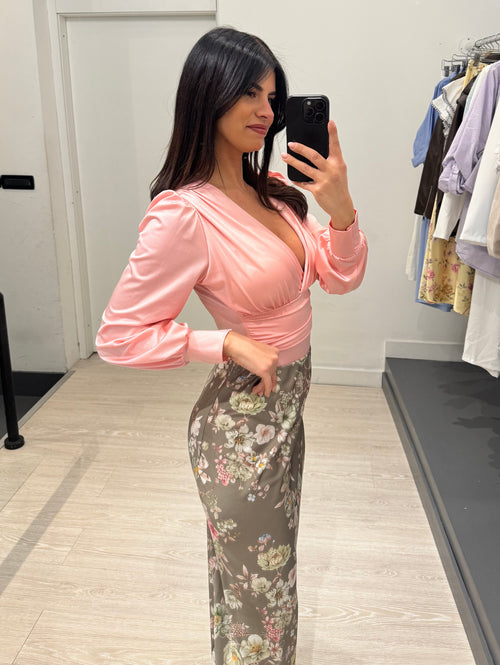 Body scollo v arricciato