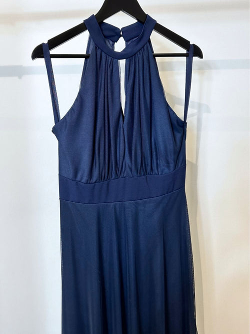 Abito cerimonia curvy tulle scollo americano