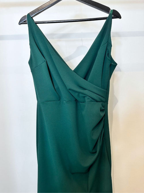 Abito cerimonia curvy sirena drappeggio