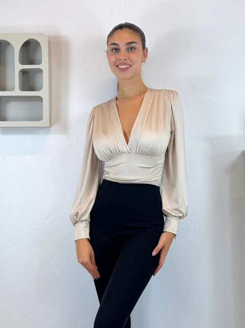 Body scollo v arricciato