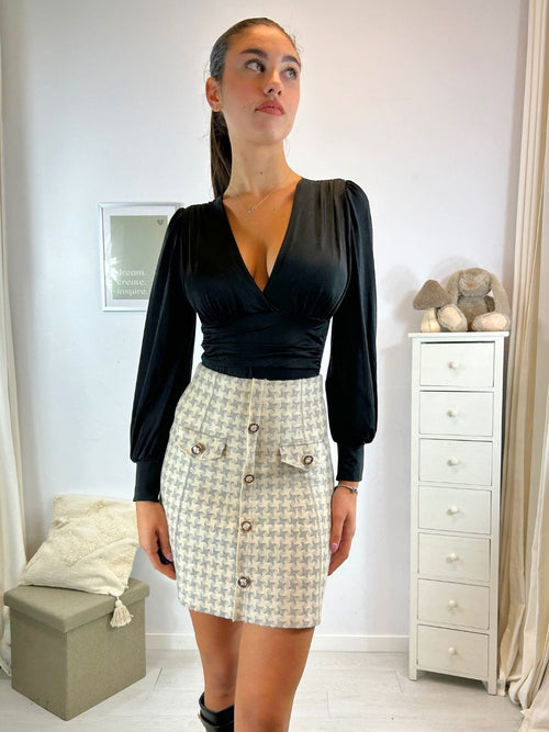 Body scollo v arricciato