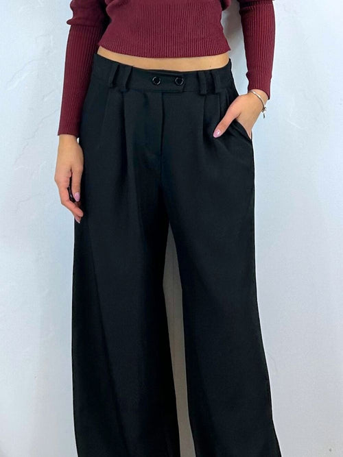 Pantalone palazzo doppio bottone