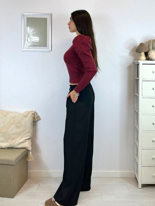 Pantalone palazzo doppio bottone