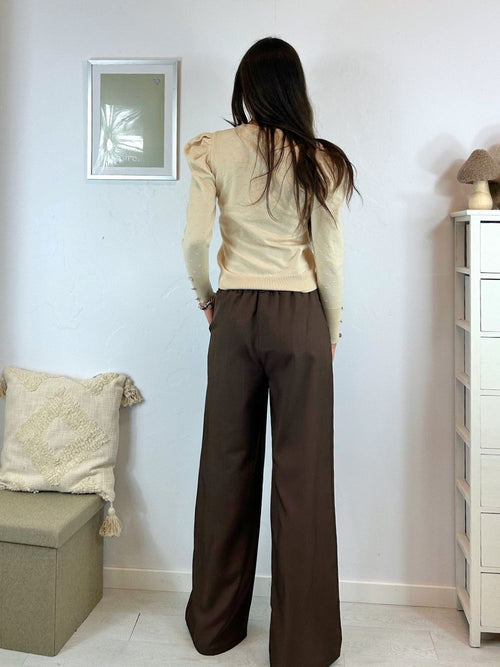 Pantalone palazzo doppio bottone