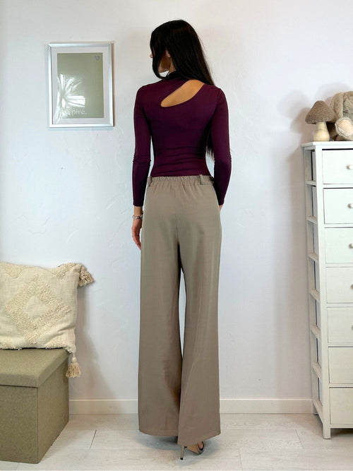 Pantalone palazzo doppio bottone