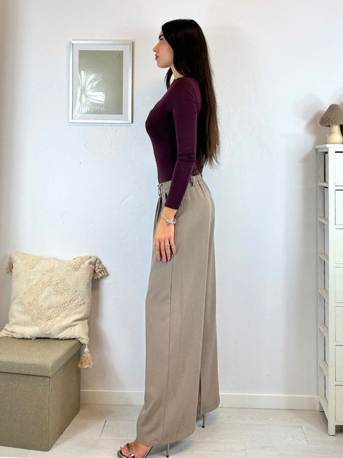 Pantalone palazzo doppio bottone