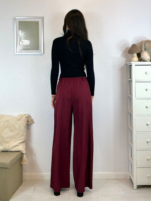 Pantalone palazzo doppio bottone