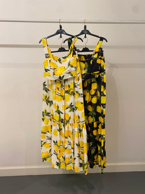 Completo limoni top e gonna