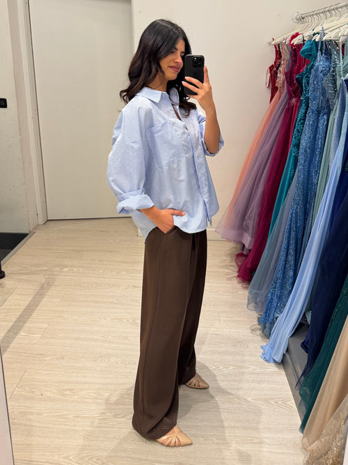 Camicia righe e strass