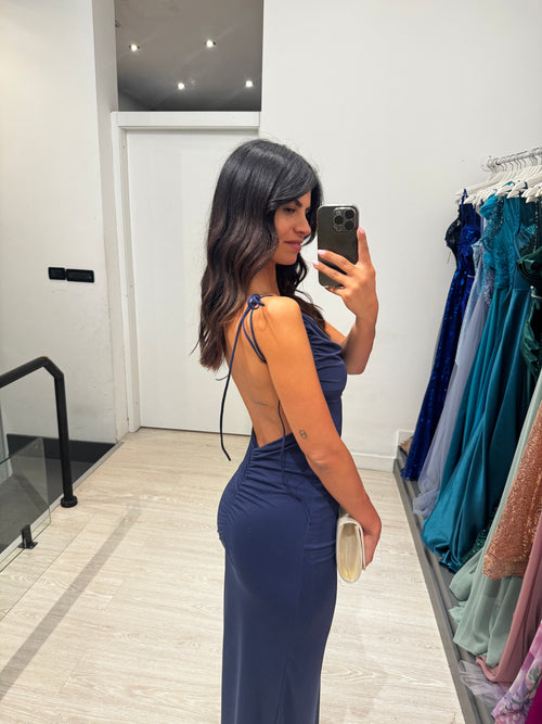 Vestito lungo lacci e schiena nuda
