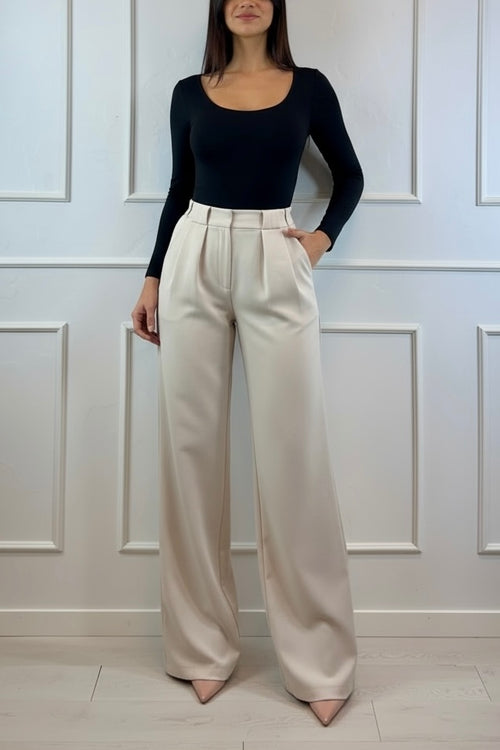 Body a manica lunga con scollo tondo