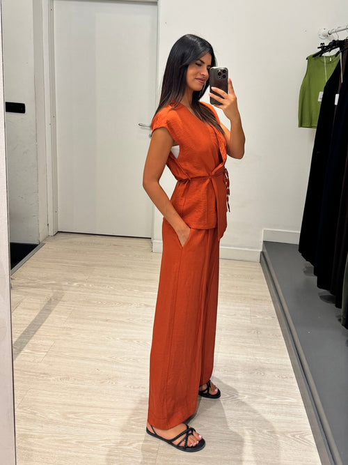 Completo top kimono e pantalone