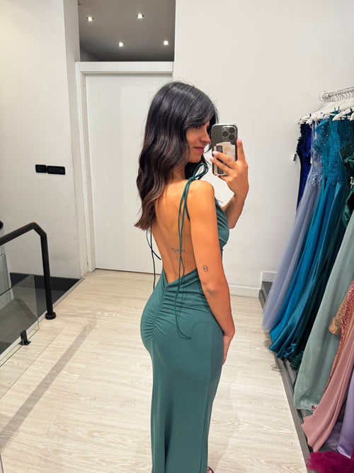 Vestito lungo lacci e schiena nuda