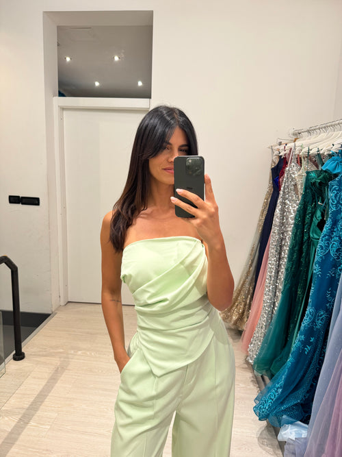 Completo top arricciato e pantalone