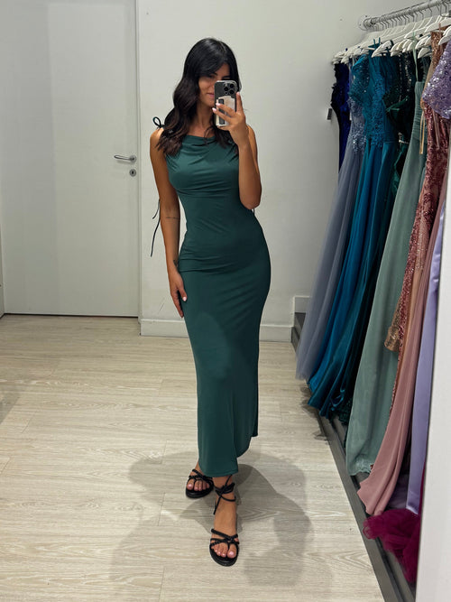 Vestito lungo lacci e schiena nuda