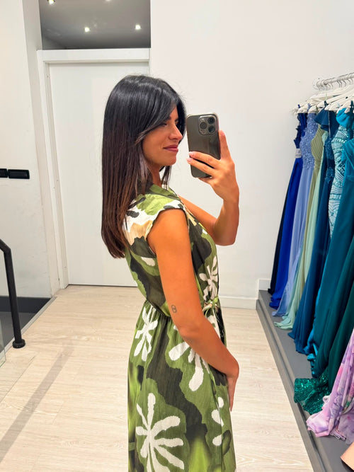 Vestito lungo kimono fantasia