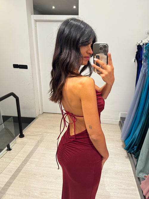Vestito lungo lacci e schiena nuda