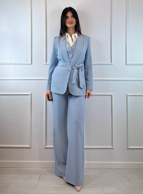 Pantalone a zampa con tasche americane