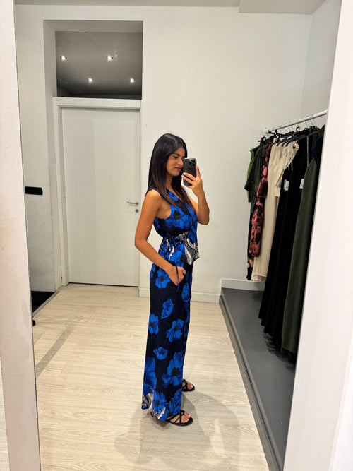 Completo fantasia fiori top e pantalone