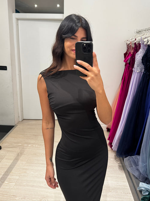 Tubino midi scollo schiena V