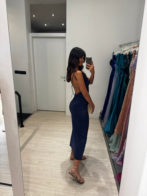 Vestito lungo lacci e schiena nuda
