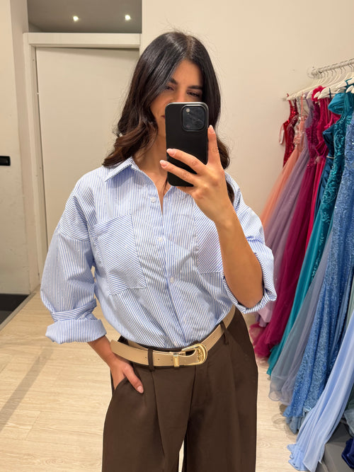 Camicia righe e strass
