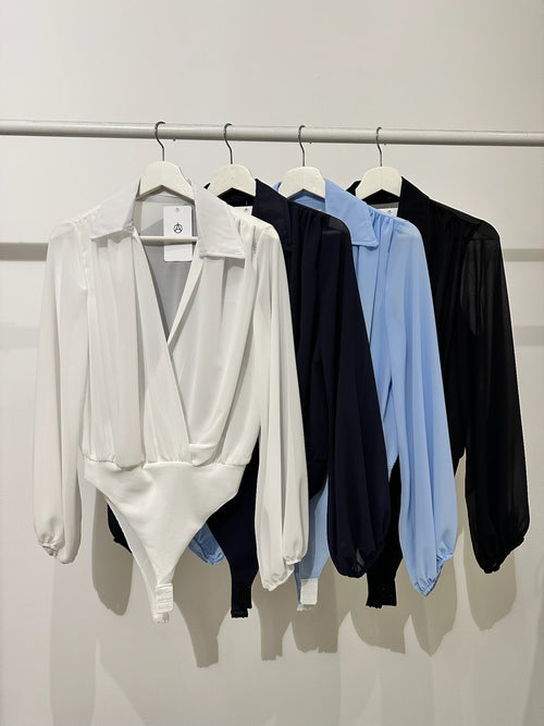 Body camicia con colletto