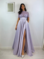 Abito Antonella manica corta paillettes