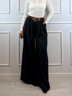 Pantalone palazzo doppia pence