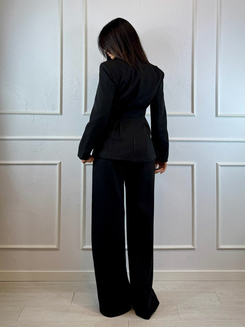 Completo giacca con pence e pantalone