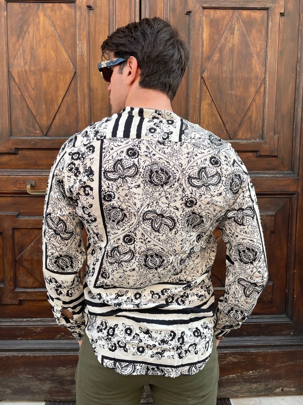Camicia coreana floreale viscosa Nada Mas Brescia