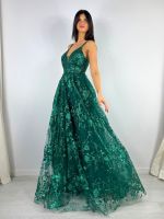 Abito cerimonia cenerentola scollo americana lurex
