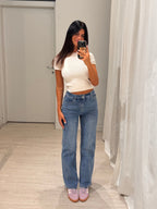 Jeans a palazzo basic
