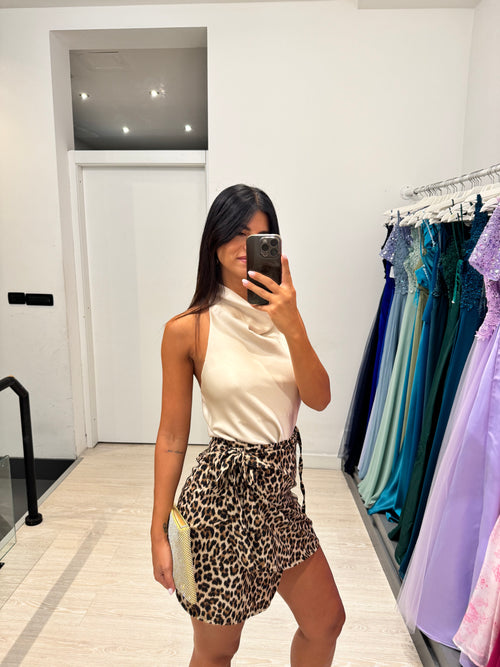 Gonna pareo leopardata