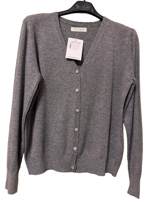 Cardigan bottoni gioiello
