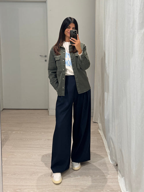 Giacca jeans strass