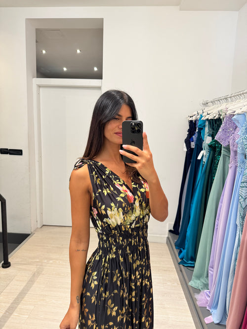 Vestito lungo fantasy viscosa