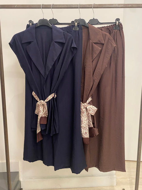 Completo Gilet con foulard