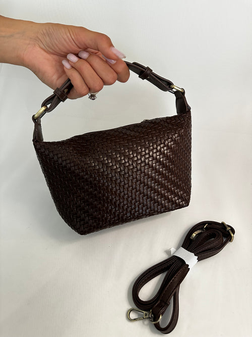 Borsa piccola intrecci ecopelle