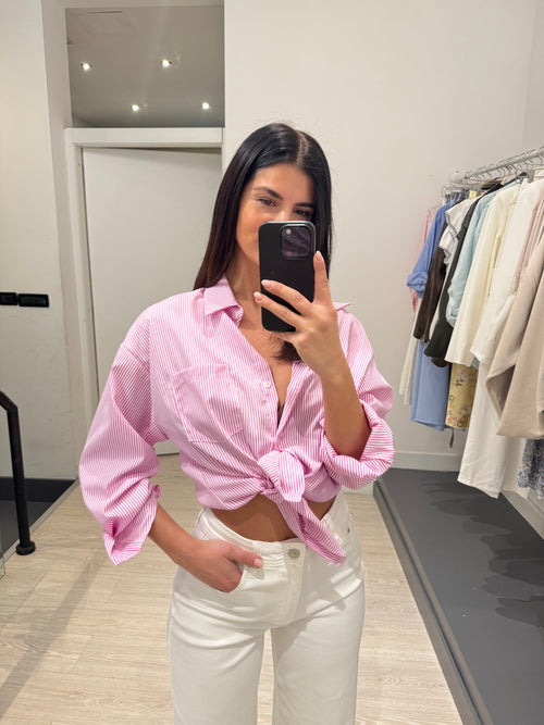 Camicia righe e tasca